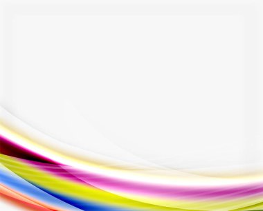 Renkli modern dalga satır, iş soyut düzeni