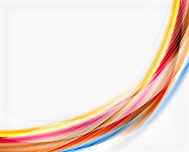 Renkli modern dalga satır, iş soyut düzeni