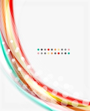 Renkli modern dalga satır, iş soyut düzeni