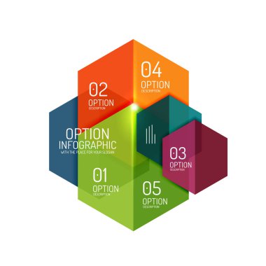 Infographic kağıt düzeni tasarım şablonları