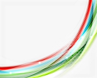 Renkli modern dalga satır, iş soyut düzeni