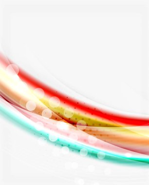 Renkli modern dalga satır, iş soyut düzeni