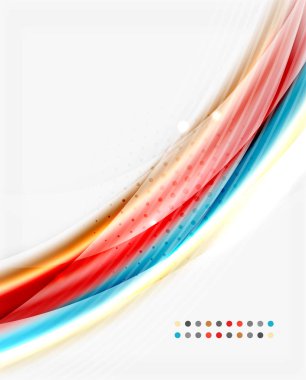 Yarı saydam vektör dalga çizgi, iş veya teknoloji şablon