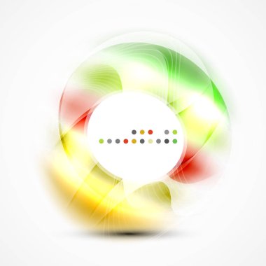 Modern parlak bulanık girdap şablonu