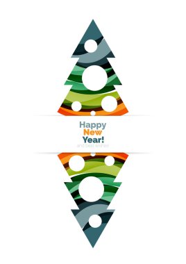 Renkli Noel soyut banner tasarımı ile baloncuklar