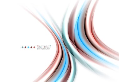 Beyaz, hareket kavramı arka plan üzerinde renkli çizgiler