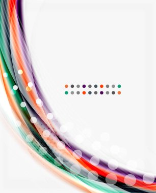 Yarı saydam vektör dalga çizgi, iş veya teknoloji şablon