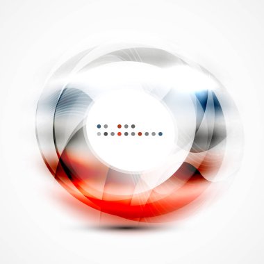 Parlak bulanık cicrle şablonu