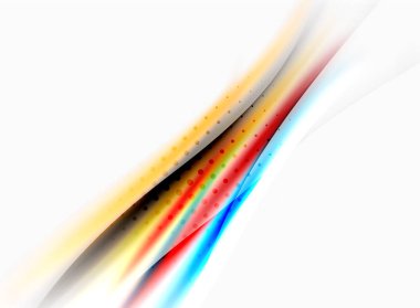 Parlak bulanık satır dalgalar