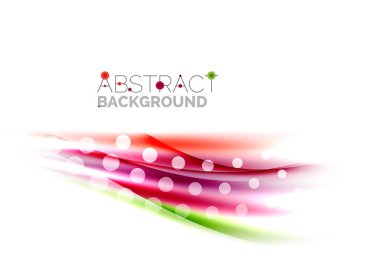 Renk dalgalar, satırları bulanık. Vektör arka plan şablonu