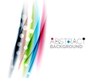 Renk dalgalar, satırları bulanık. Vektör arka plan şablonu