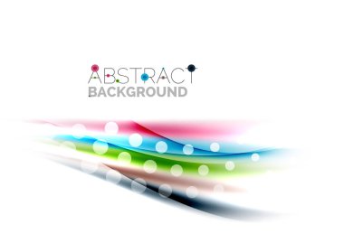 Renk dalgalar, satırları bulanık. Vektör arka plan şablonu