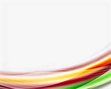 Parlak saydam dalga vektör şablonu