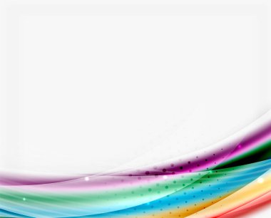 Parlak saydam dalga vektör şablonu