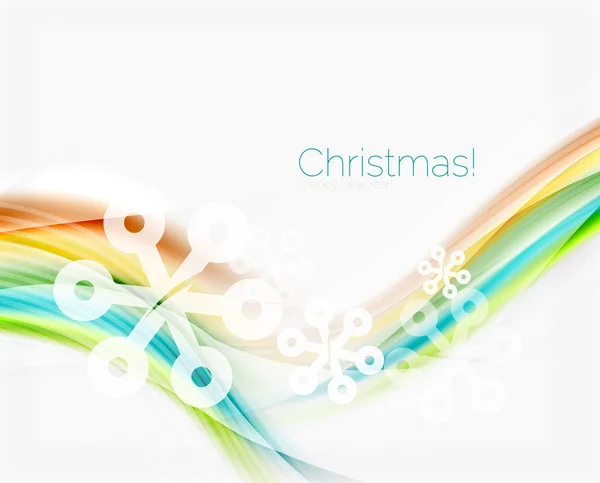 Påfyllnadsrad med snöflingor. Christmas abstrakt bakgrund — Stock vektor