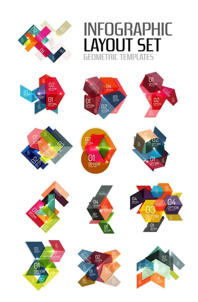 Papier infographic elementen — Stockvector