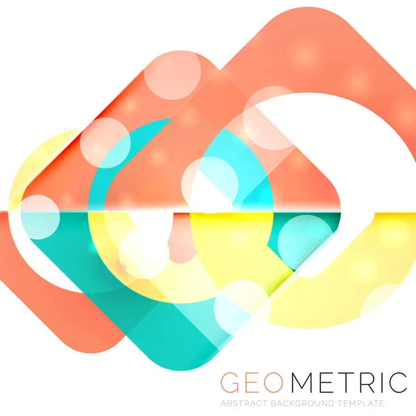 Glänzende geometrische abstrakte Hintergrund — Stockvektor