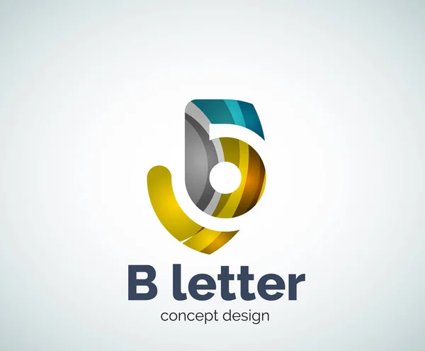 Vektor B dopis koncepce logo šablona — Stockový vektor