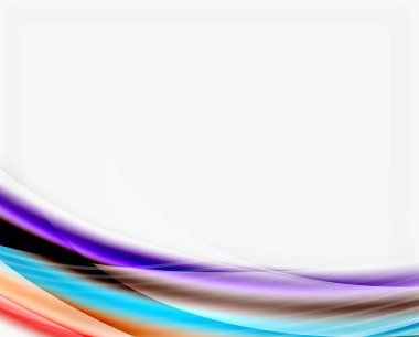 Parlak beyaz boşluk dalga