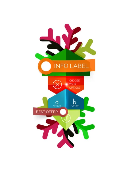 Christmas sale info banner — Stock Vector