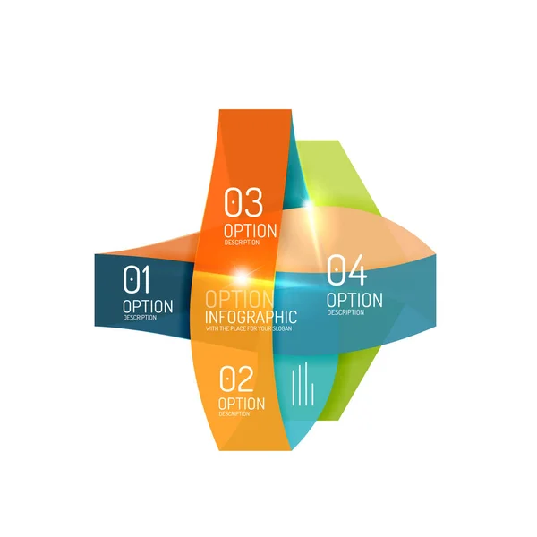 Fond abstrait, modèles d'options d'infographie géométrique — Image vectorielle