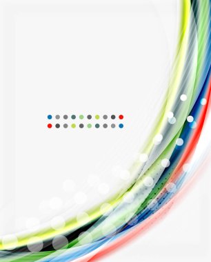 Yarı saydam dalga beyaz arka plan üzerinde