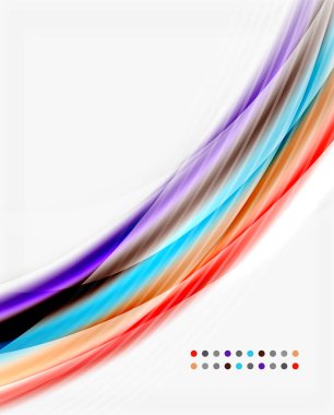 Parlak beyaz boşluk dalga