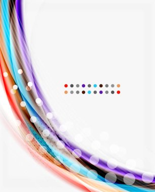 Parlak beyaz boşluk dalga