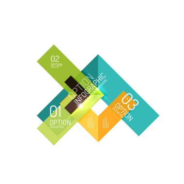 Arka plan, geometrik Infographic seçeneği şablonları