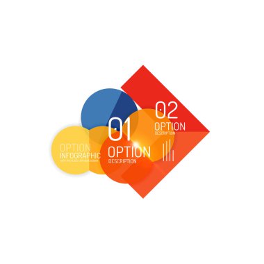 Vektör iş infographics, seçeneği belirleyin