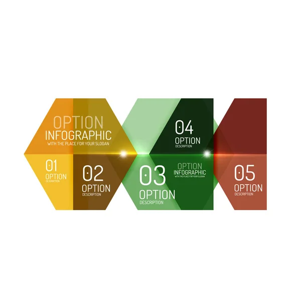 Paper infographic layout design templates — Stock Vector