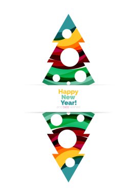 Renkli Noel soyut banner tasarımı ile baloncuklar