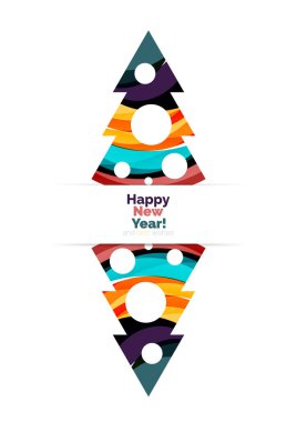 Renkli Noel soyut banner tasarımı ile baloncuklar