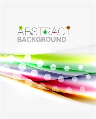 Renk dalgalar, satırları bulanık. Vektör arka plan şablonu