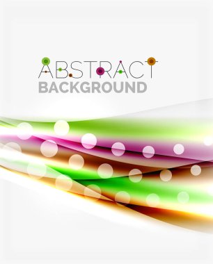 Renk dalgalar, satırları bulanık. Vektör arka plan şablonu