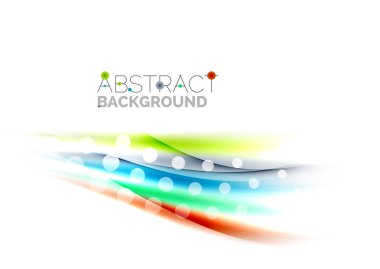 Renk dalgalar, satırları bulanık. Vektör arka plan şablonu