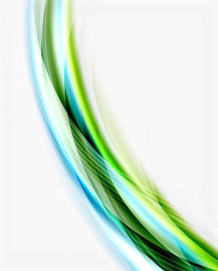 Yarı saydam vektör dalga çizgi, iş veya teknoloji şablon