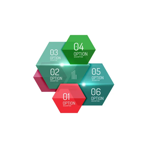 Infografika transparent układów — Wektor stockowy