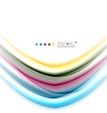 Beyaz, hareket kavramı arka plan üzerinde renkli çizgiler