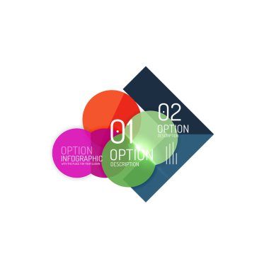 Vektör iş infographics, seçeneği belirleyin