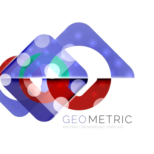 Moderne abstraite formes rondes fond répititon — Image vectorielle