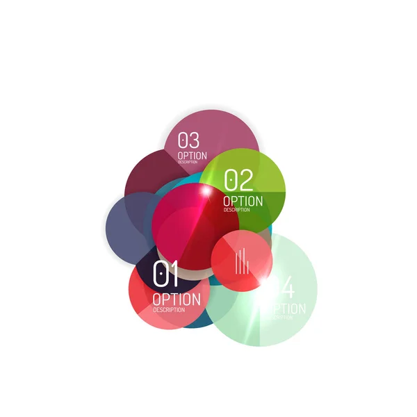 Banderas de opción de productos comerciales — Vector de stock