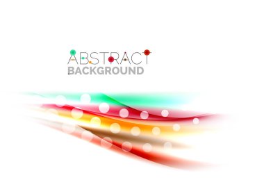 Renk dalgalar, satırları bulanık. Vektör arka plan şablonu