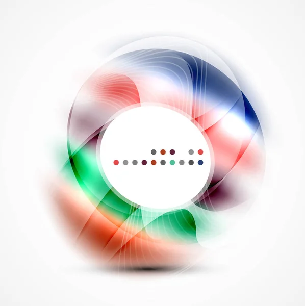 Färgglad abstrakt cirkel banner — Stock vektor