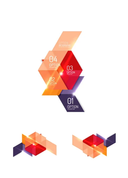 Elementos infográficos de papel — Archivo Imágenes Vectoriales