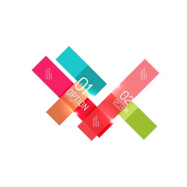 Geometrik modern Infographic seçenekler şablonları