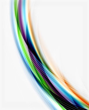 Yumuşak ipek dalga şablonu