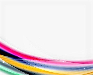 Yumuşak ipek dalga şablonu