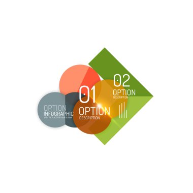 Vektör iş infographics, seçeneği belirleyin
