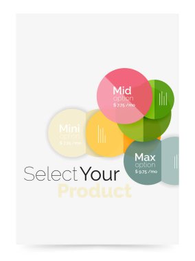 Seçeneği seçme Infographic afiş